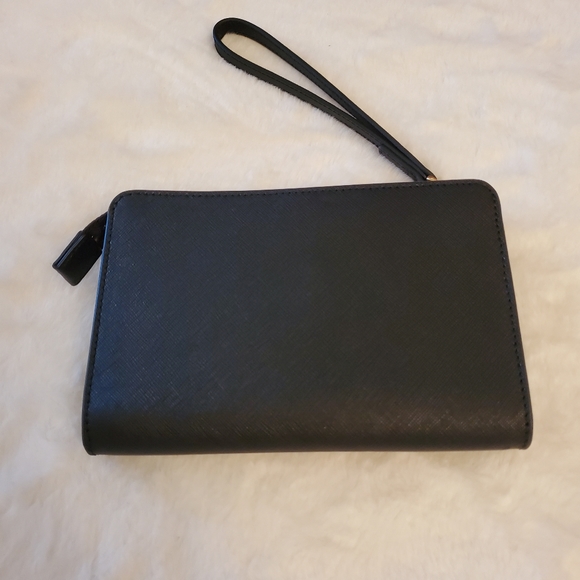 NEW! TORY BURCH Emerson Wristlet Pouch Black - Picture 7 of 12